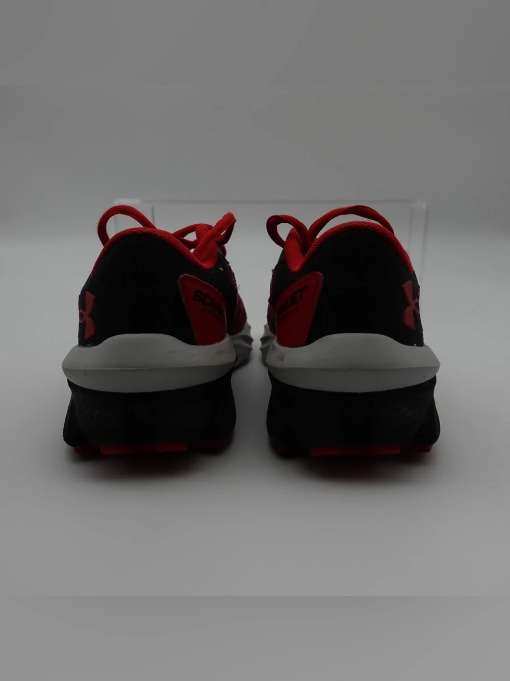 Under Armour Kids Charged Scramjet 4 Boy Size 4 Y Shoes Red Running Athletic